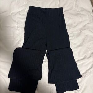 ZARA Ribbed Flared Pants – Size S